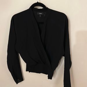 Theory Sheer Silk Blouse